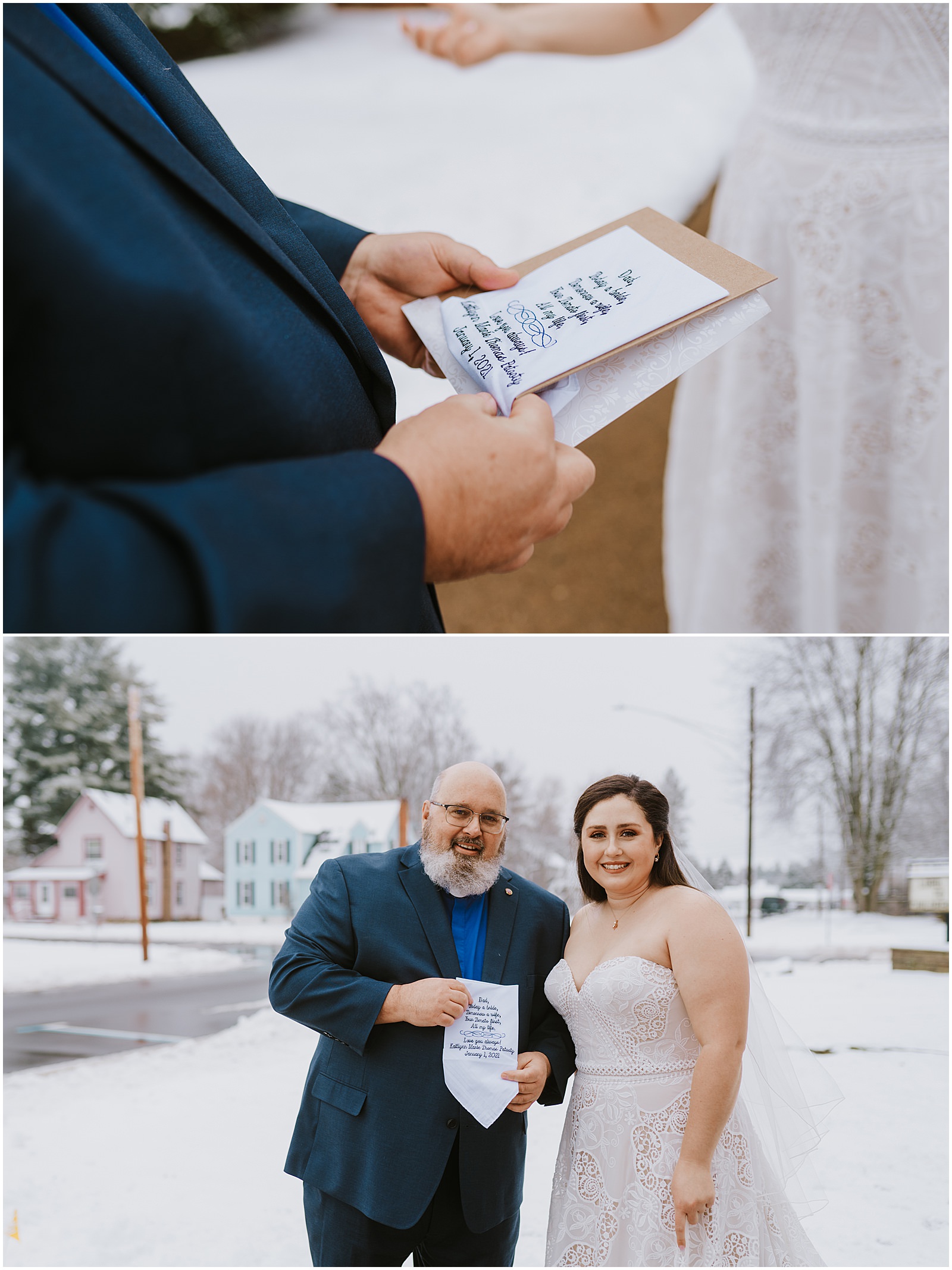 Intimate Winter Wedding in Michigan